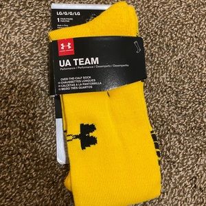 Under Armour Yellow Knee High Socks